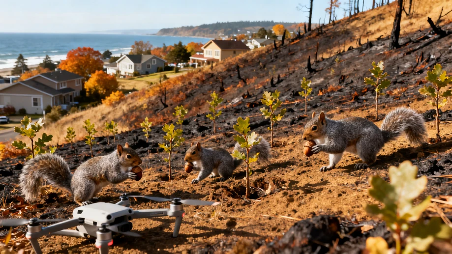 Who Knew Local Backyard Squirrels Are Running A Secret City-Wide Acorn Reforestation Program?
