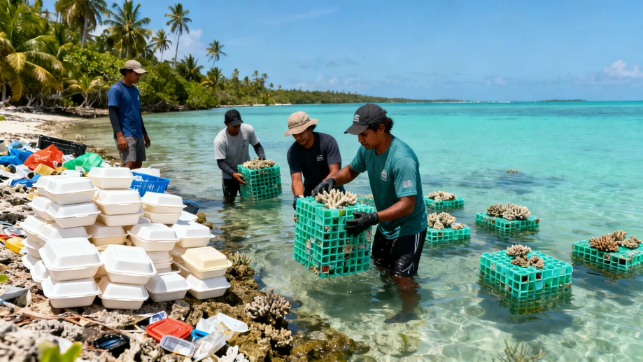 Who Knew Your Discarded Takeout Containers Could Help Rebuild Fading Coral Reefs